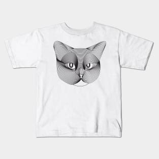 Cat looking at you Illustration Kids T-Shirt